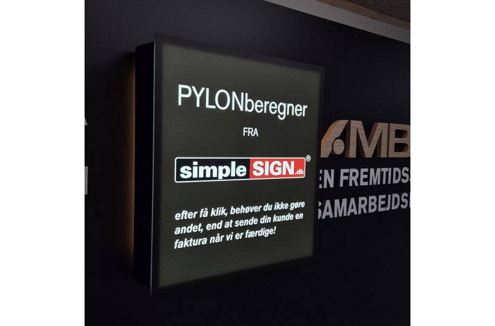 Lysskilt LIGHT WALL SQUARE