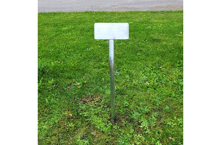 Blomsterbed - Parkerings - Info skilt